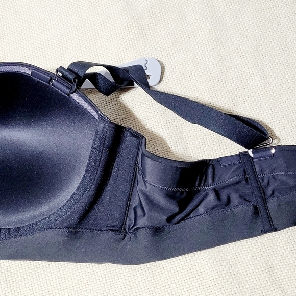 NWT Cacique Comfort Bliss Black Lightly Lined Multi-Way Strapless Bra (42C) - Picture 7 of 10